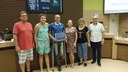 Poolga com a família e o proponente da homenagem Moacir Gregolin