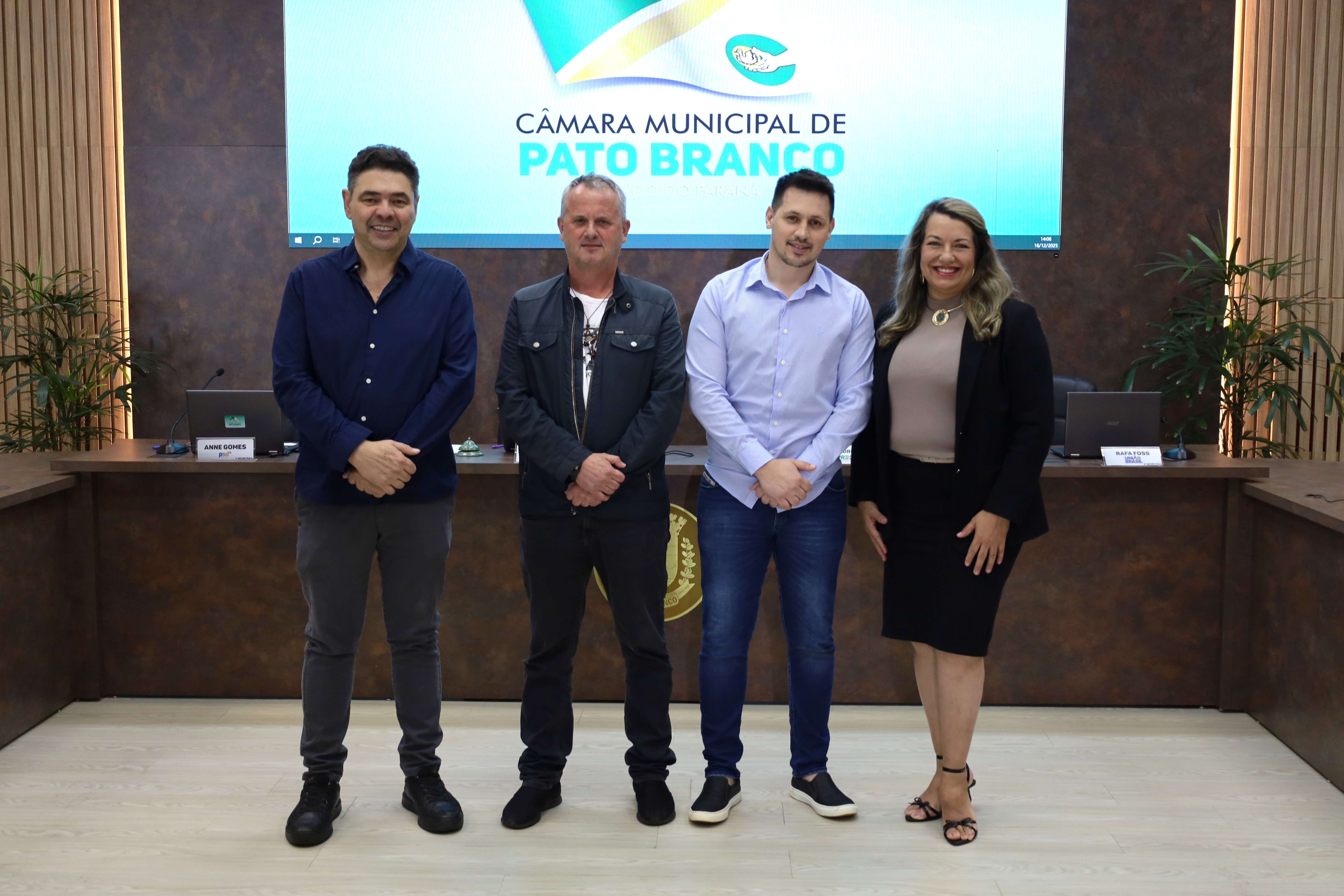 Eleitos os vereadores que irão compor a Mesa Diretora de 2026