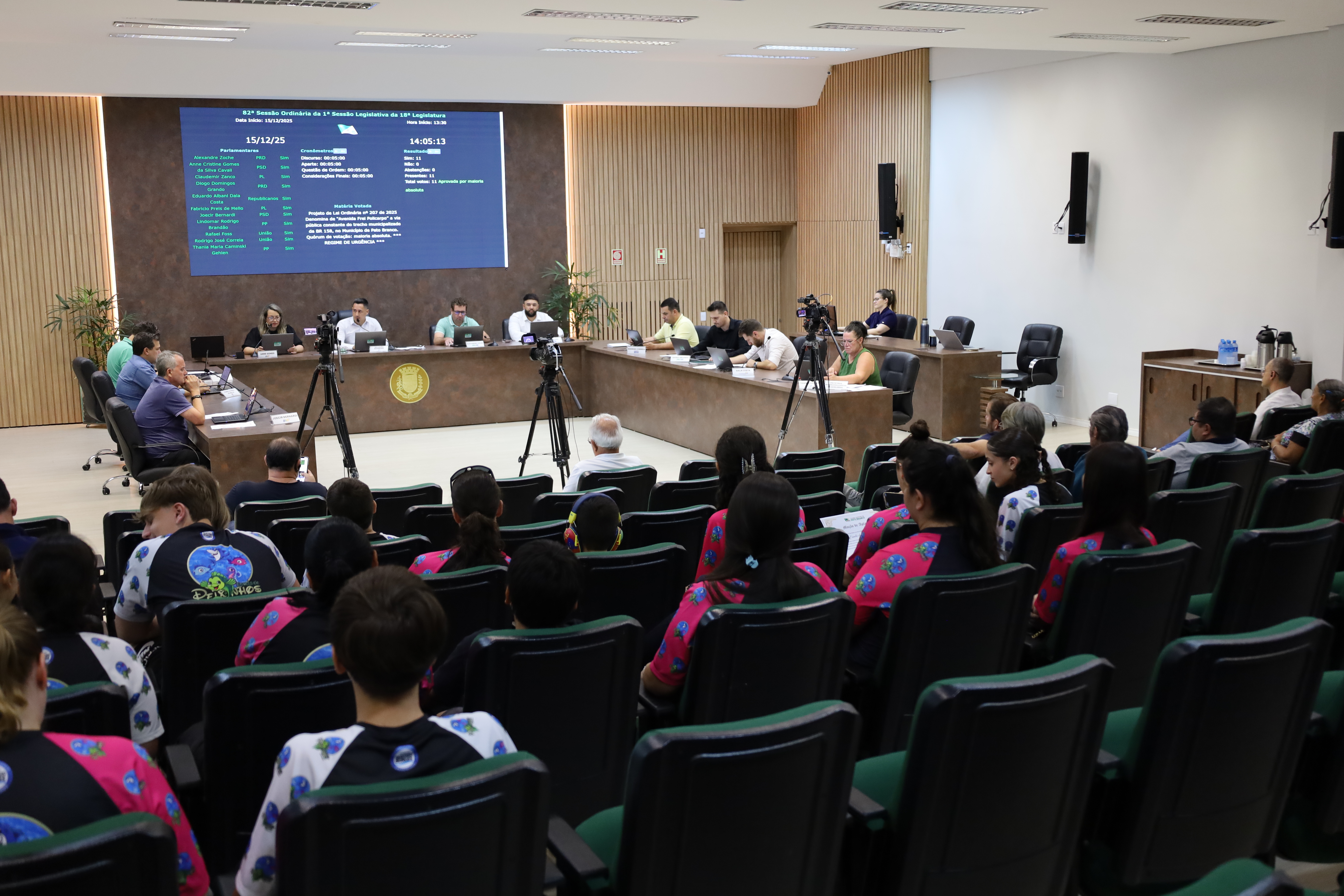 Em última Sessão Ordinária de 2025, os vereadores aprovaram a Lei Orçamentária Anual – LOA 2026 e o Plano de Mobilidade Urbana (PMU) 